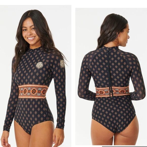 NEW Rip Curl Pacific Dreams UPF50+ Surfsuit One Piece Swimsuit Women’s Small - Picture 1 of 7